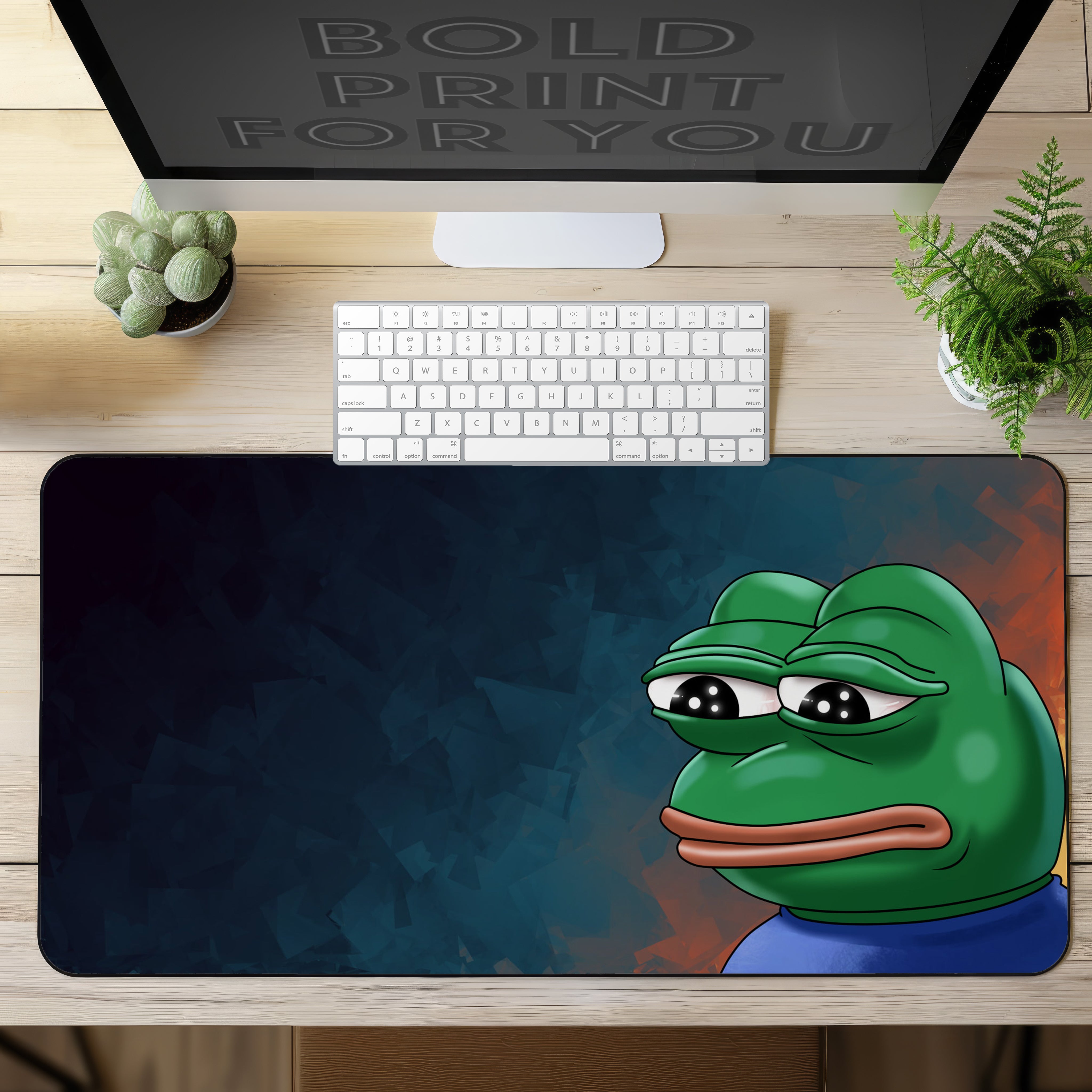 Allleftout Meme Pepe The Frog Desk Mat