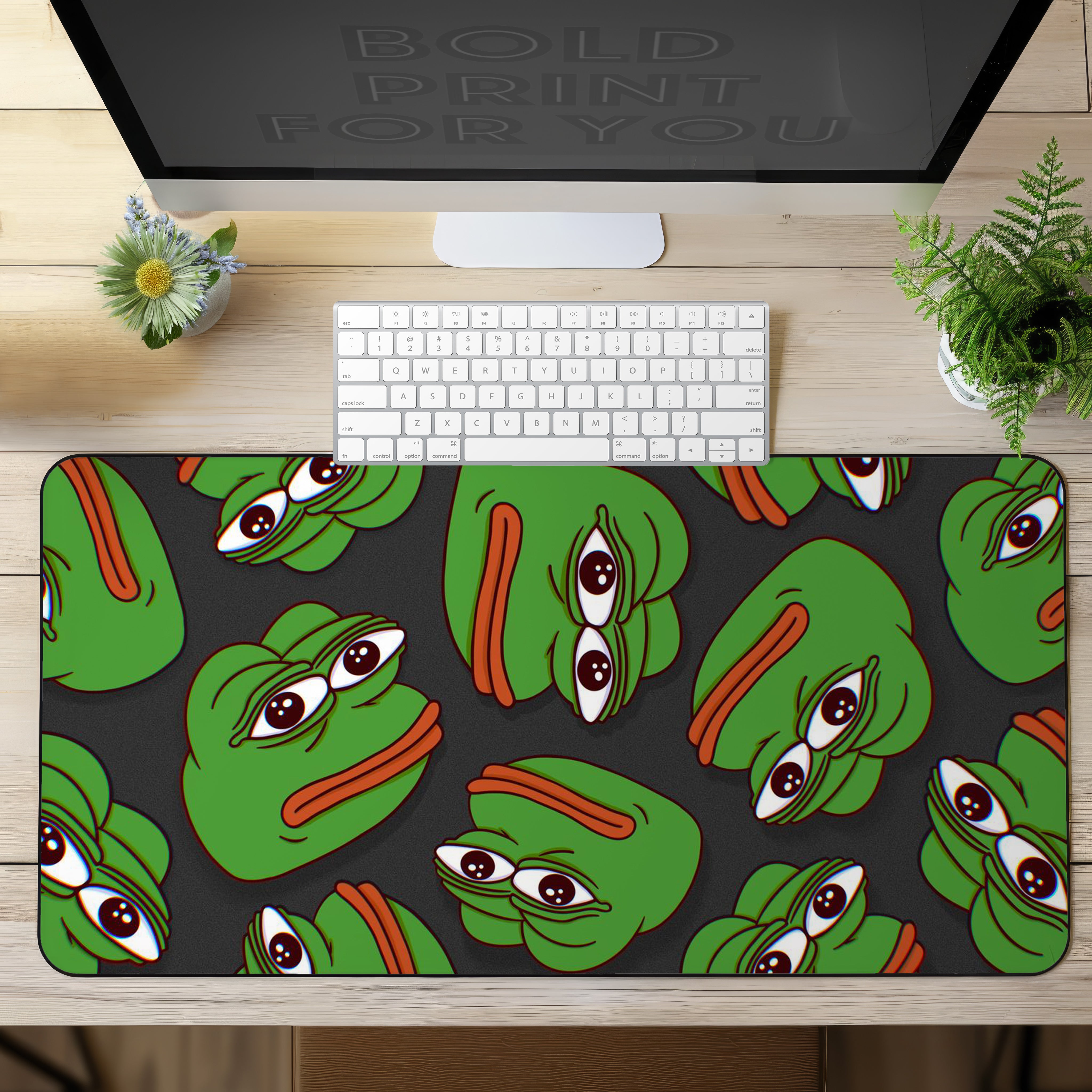 Allleftout Meme Pepe Art Desk Mat