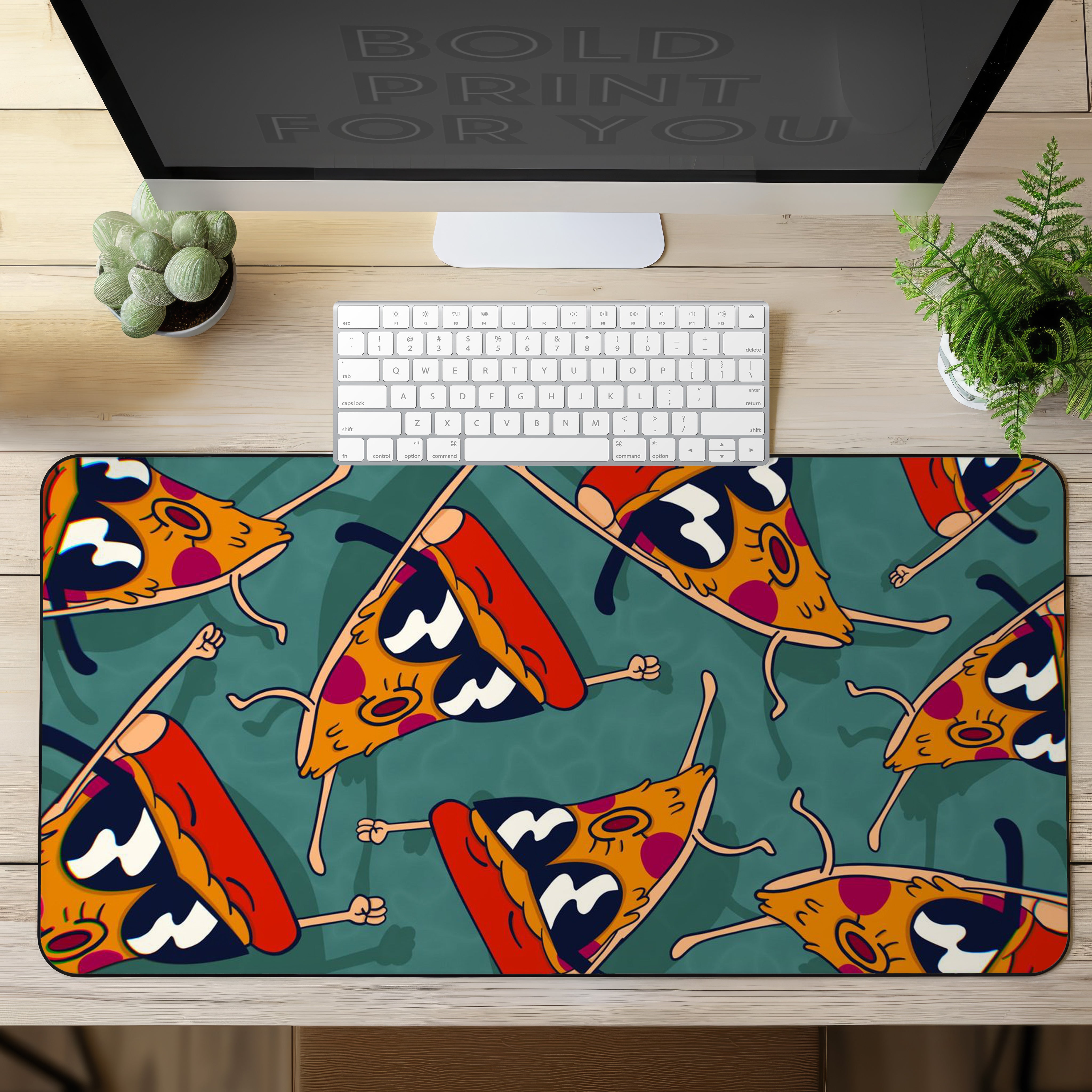 Allleftout Cool Pizza Desk Mat