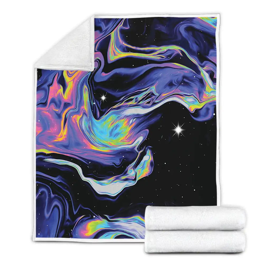 Amazing Galaxy Psychedelic Art Fleece Blanket Gift For Birthday Halloween Christmas Thanksgiving