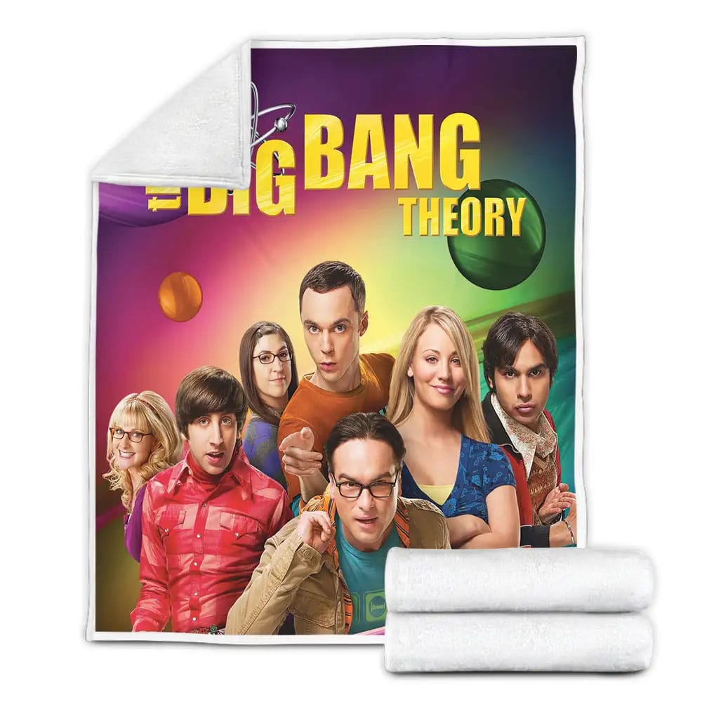 The Big Bang Theory 2007-2019 Movie Poster Fanart 5 Fleece Blanket Gift For Wife Husband Besties