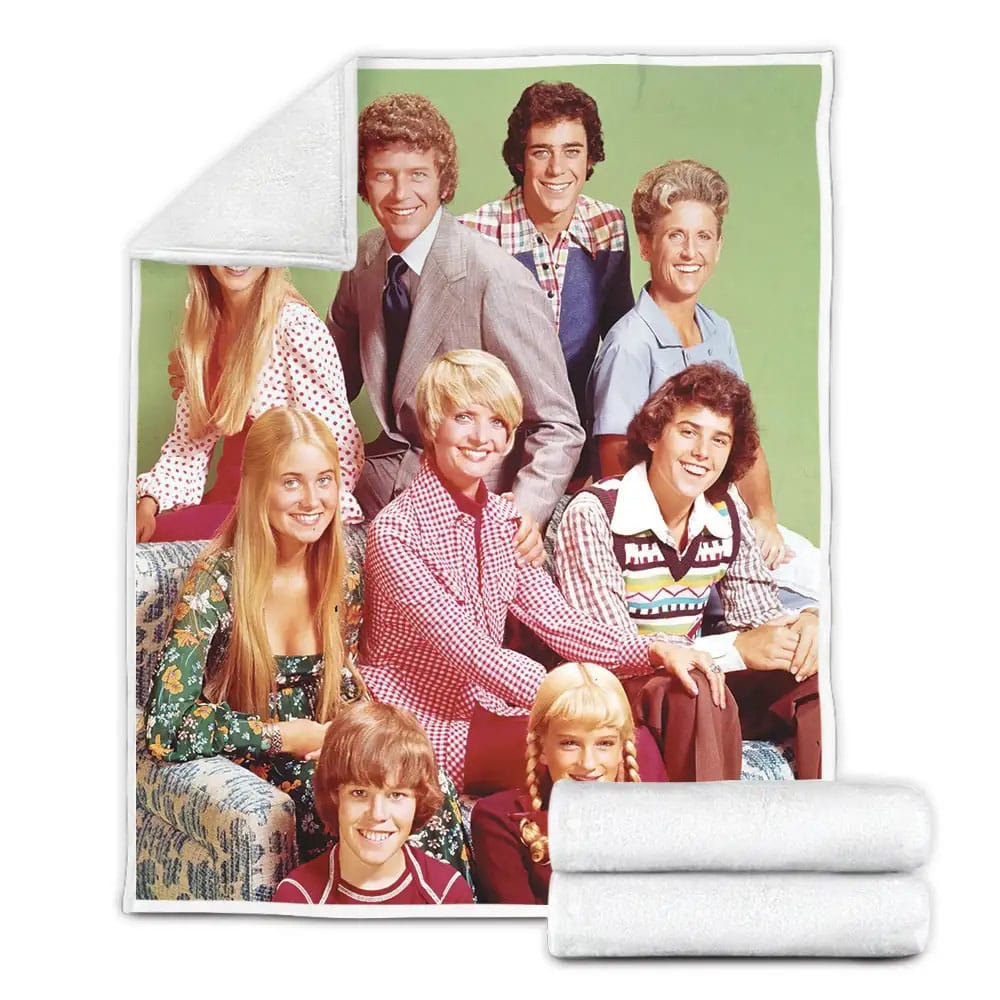 The Brady Bunch Family Together Fleece Blanket Gift For Birthday Halloween Christmas Thanksgiving