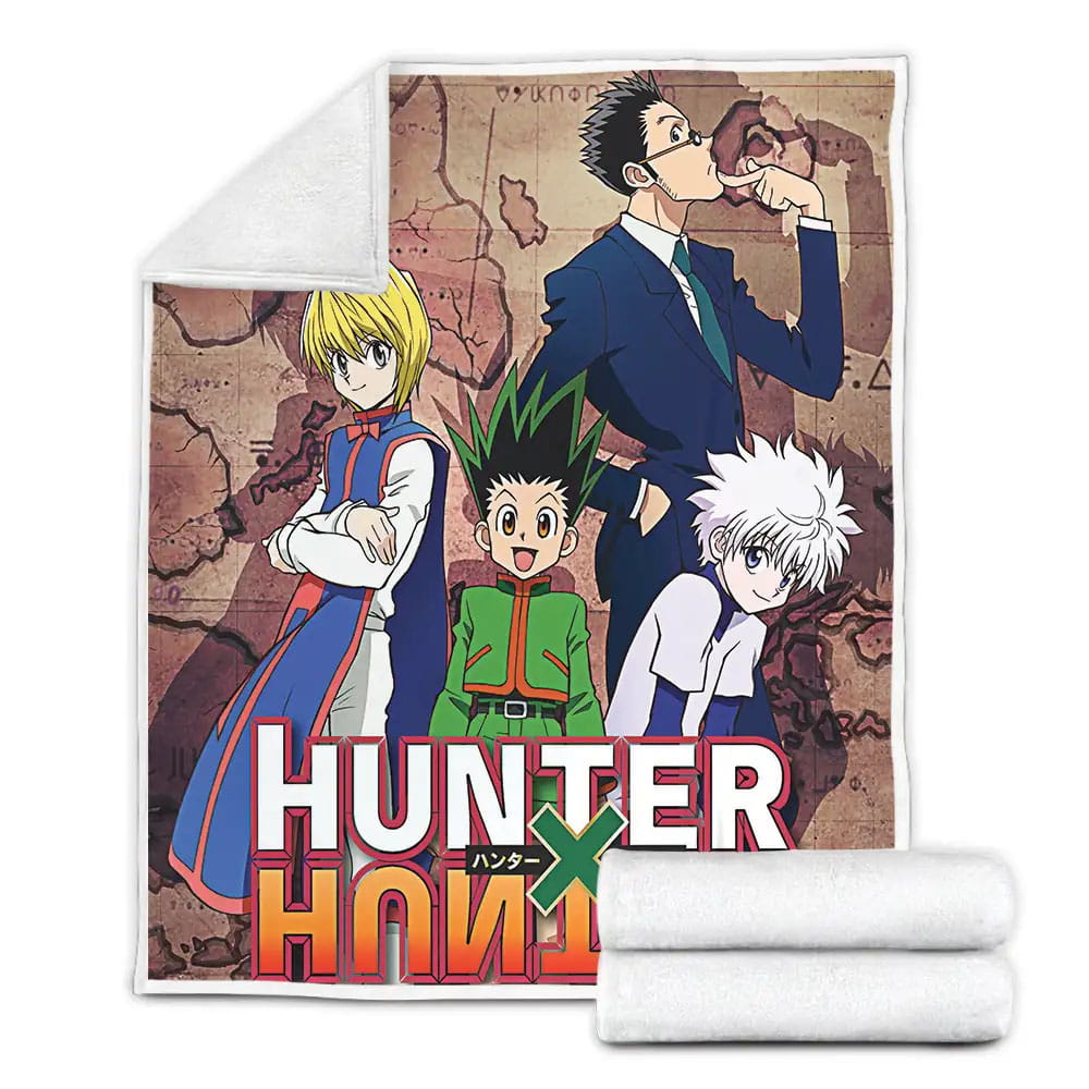 Hunter X Hunter Main Characters Fleece Blanket Gift For Birthday Halloween Christmas Thanksgiving