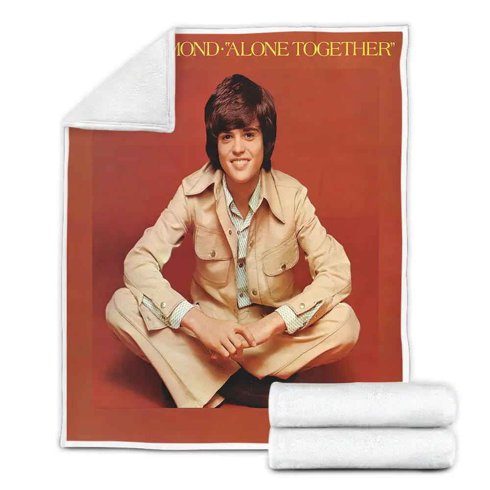 Donny Osmond Alone Together Album Covers Fleece Blanket Gift For Christmas Thanksgiving Halloween