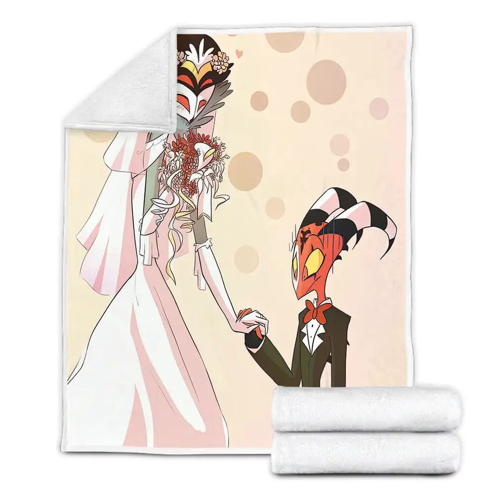 Helluva Boss Animated Series Art Fleece Blanket Gift For Birthday Halloween Christmas Thanksgiving