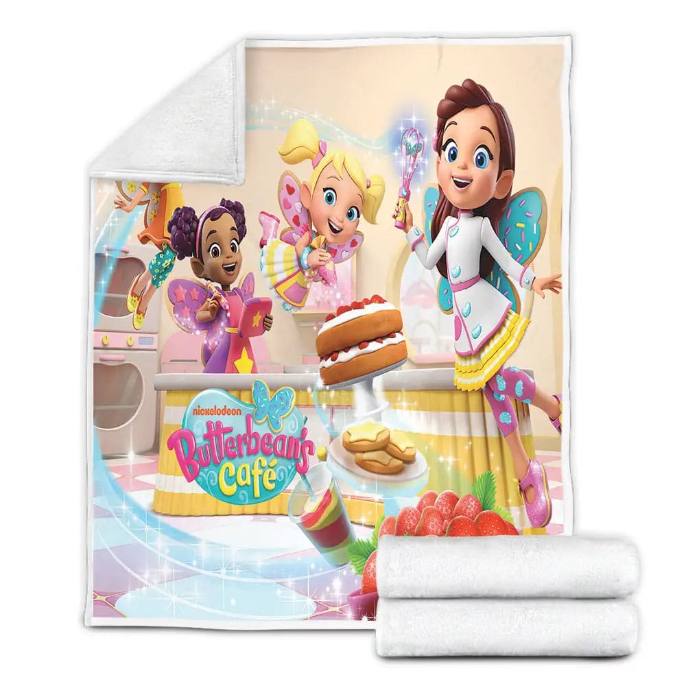 Butterbeans Cafe Season 2 Poster Fleece Blanket Gift For Birthday Halloween Christmas Thanksgiving