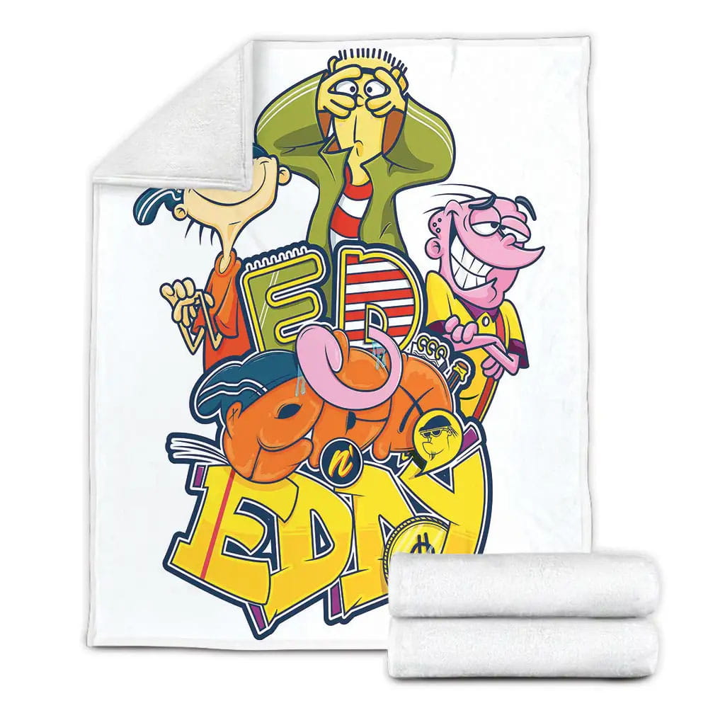 Ed Edd N Eddy The Gravity Poster Fleece Blanket Gift For Birthday Halloween Christmas Thanksgiving