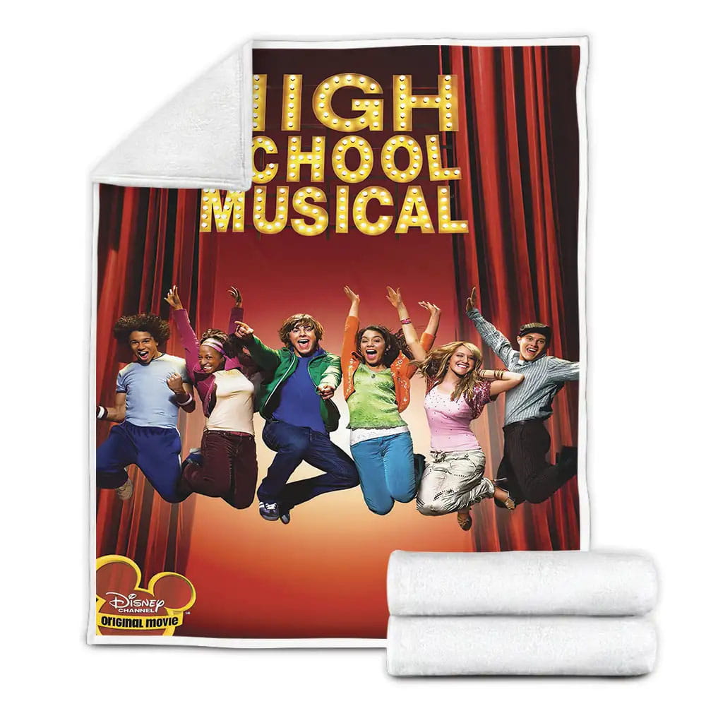 Disney Movies High School Musical 2006 Fleece Blanket Gift For Christmas Thanksgiving Halloween