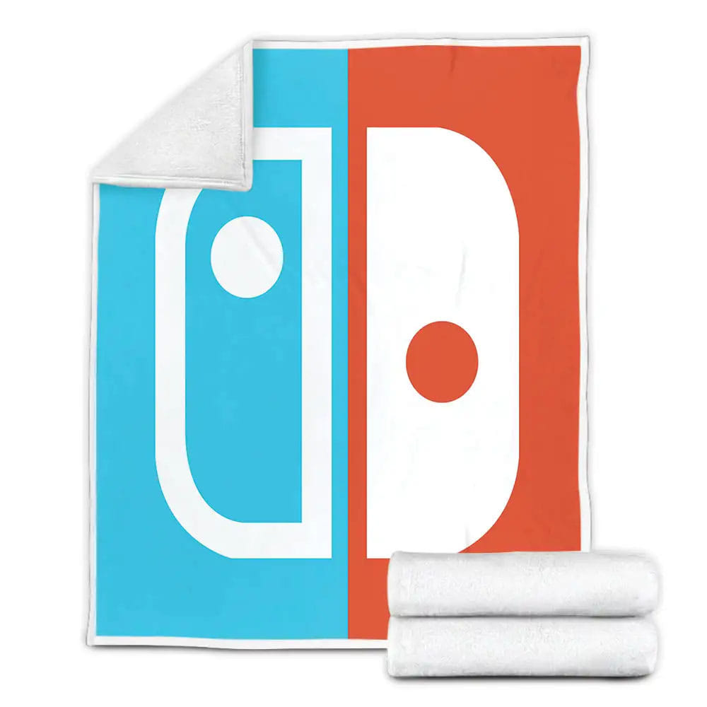 Nintendo Switch Console Controller Fleece Blanket Gift For Birthday Halloween Christmas Thanksgiving