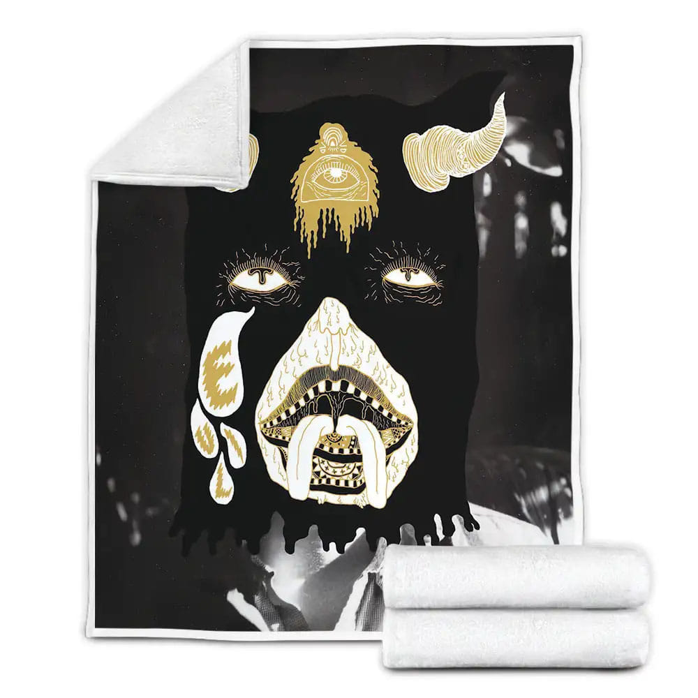 Portugal. The Man Band Album Evil Friends Fleece Blanket Gift For Christmas Thanksgiving Halloween