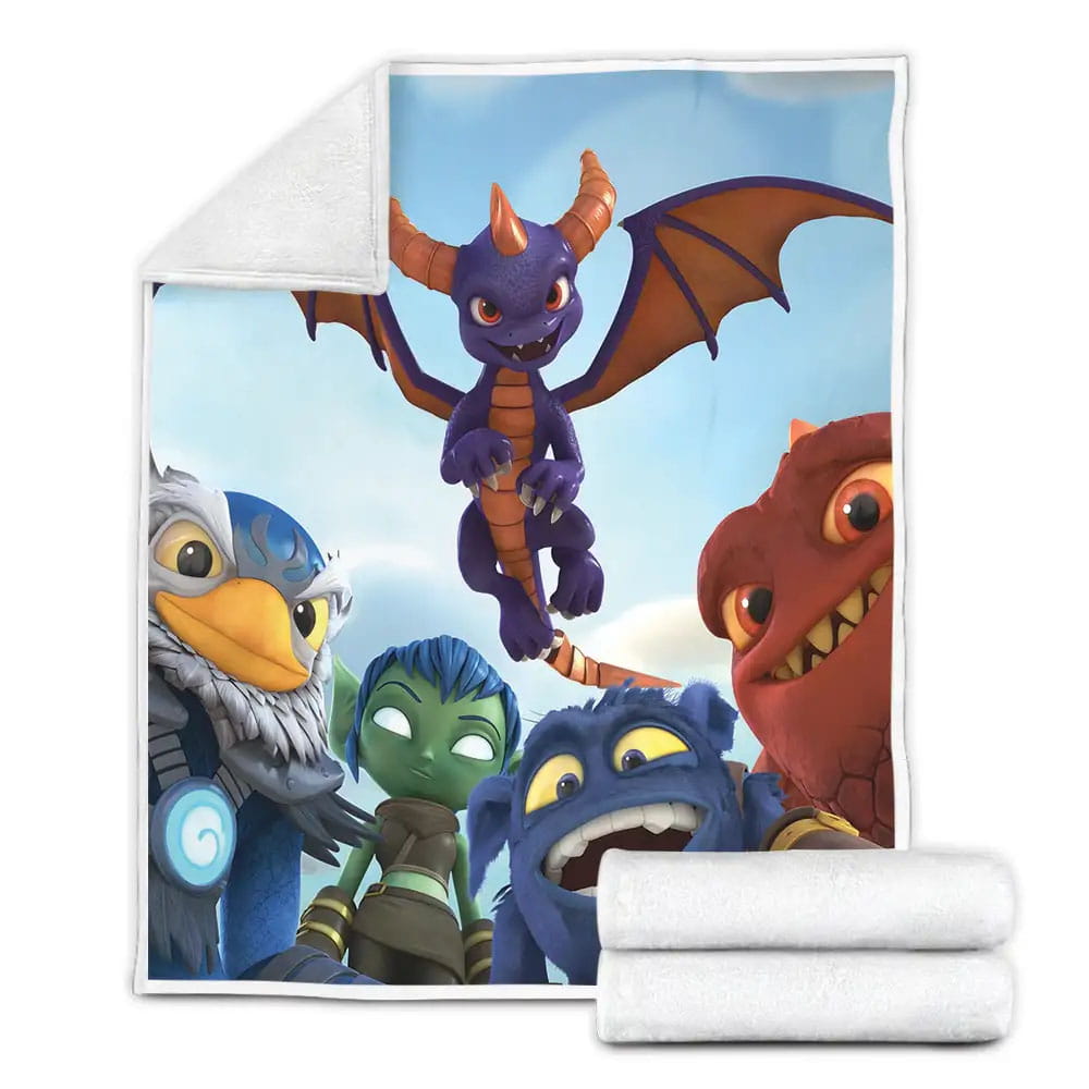 Skylanders Academy Main Characters Fleece Blanket Gift For Birthday Halloween Christmas Thanksgiving