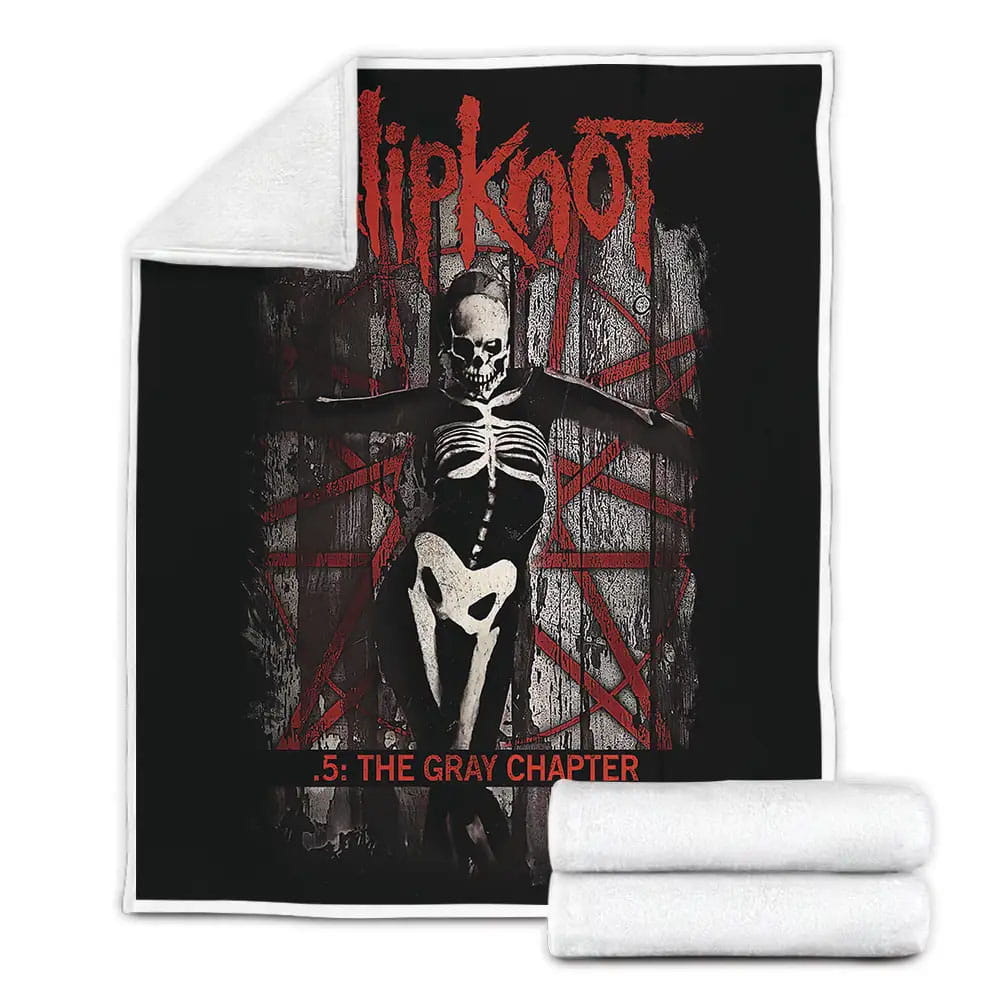 Slipknot The Gray Chapter Album Art Cover Fleece Blanket Gift For Christmas Thanksgiving Halloween