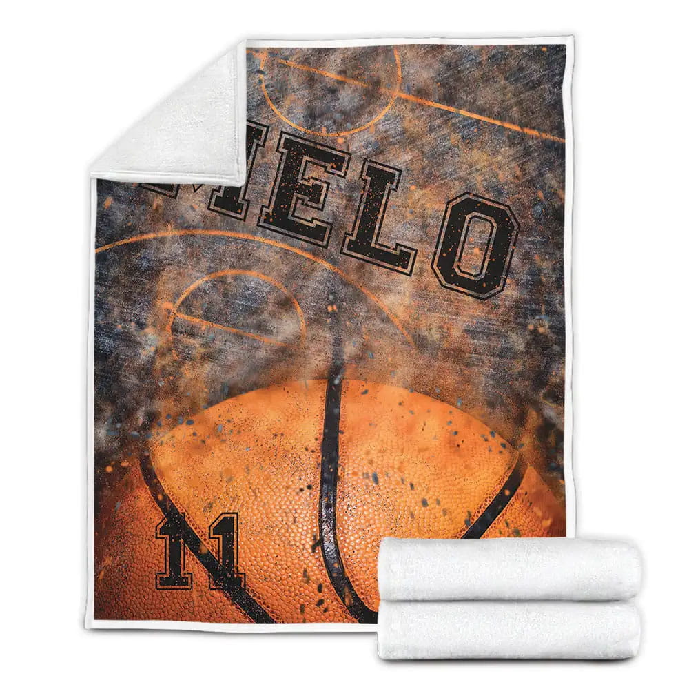Stain Basketball Ball Petmytshirt Fleece Blanket Gift For Birthday Halloween Christmas Thanksgiving