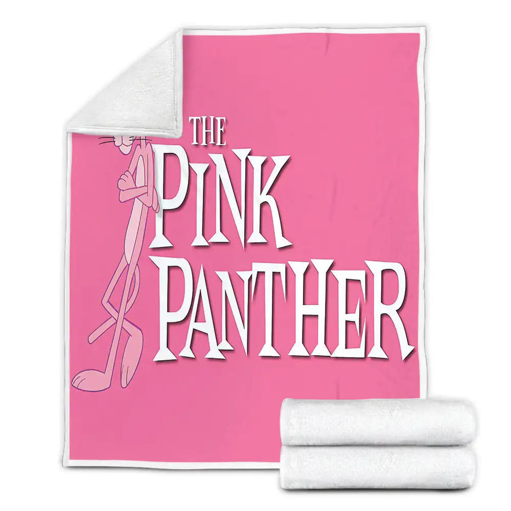 Cartoon Movies The Pink Panther Fleece Blanket Gift For Birthday Halloween Christmas Thanksgiving