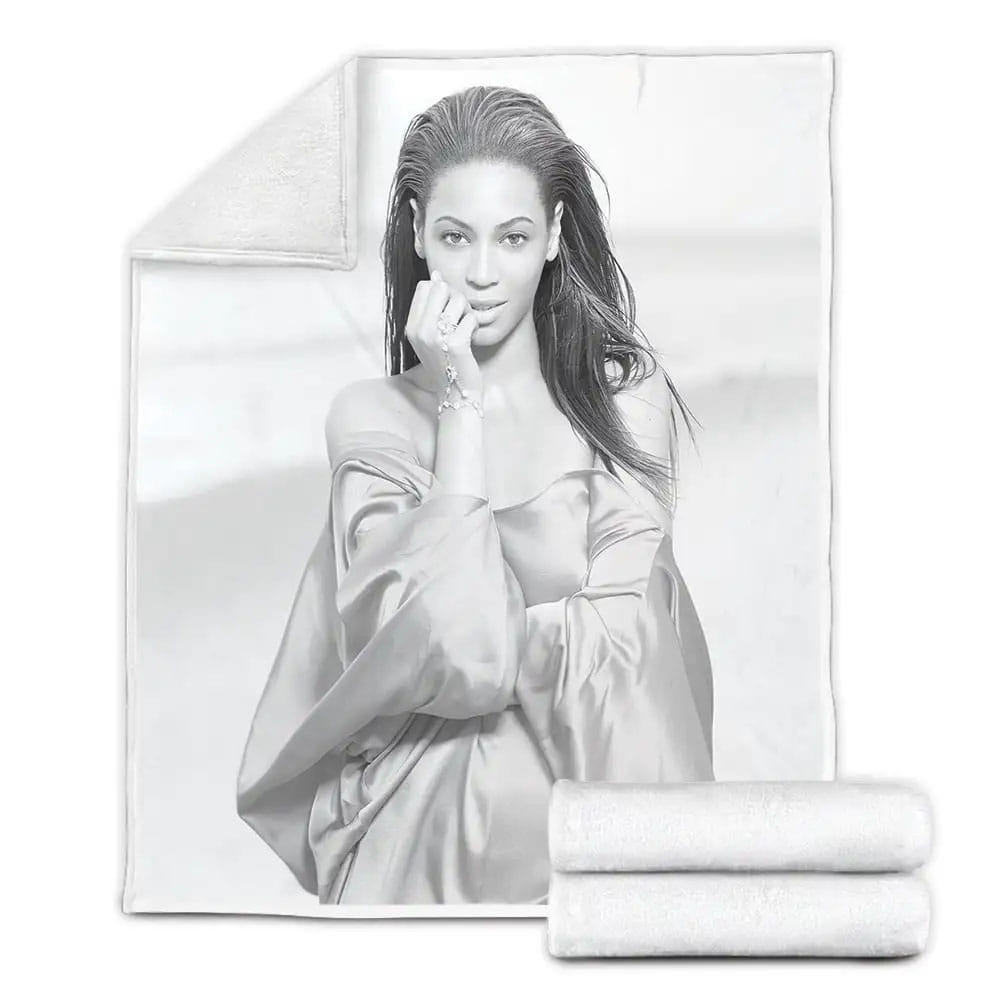 Beyonce In Halo Song Photoshoot Fleece Blanket Gift For Birthday Halloween Christmas Thanksgiving