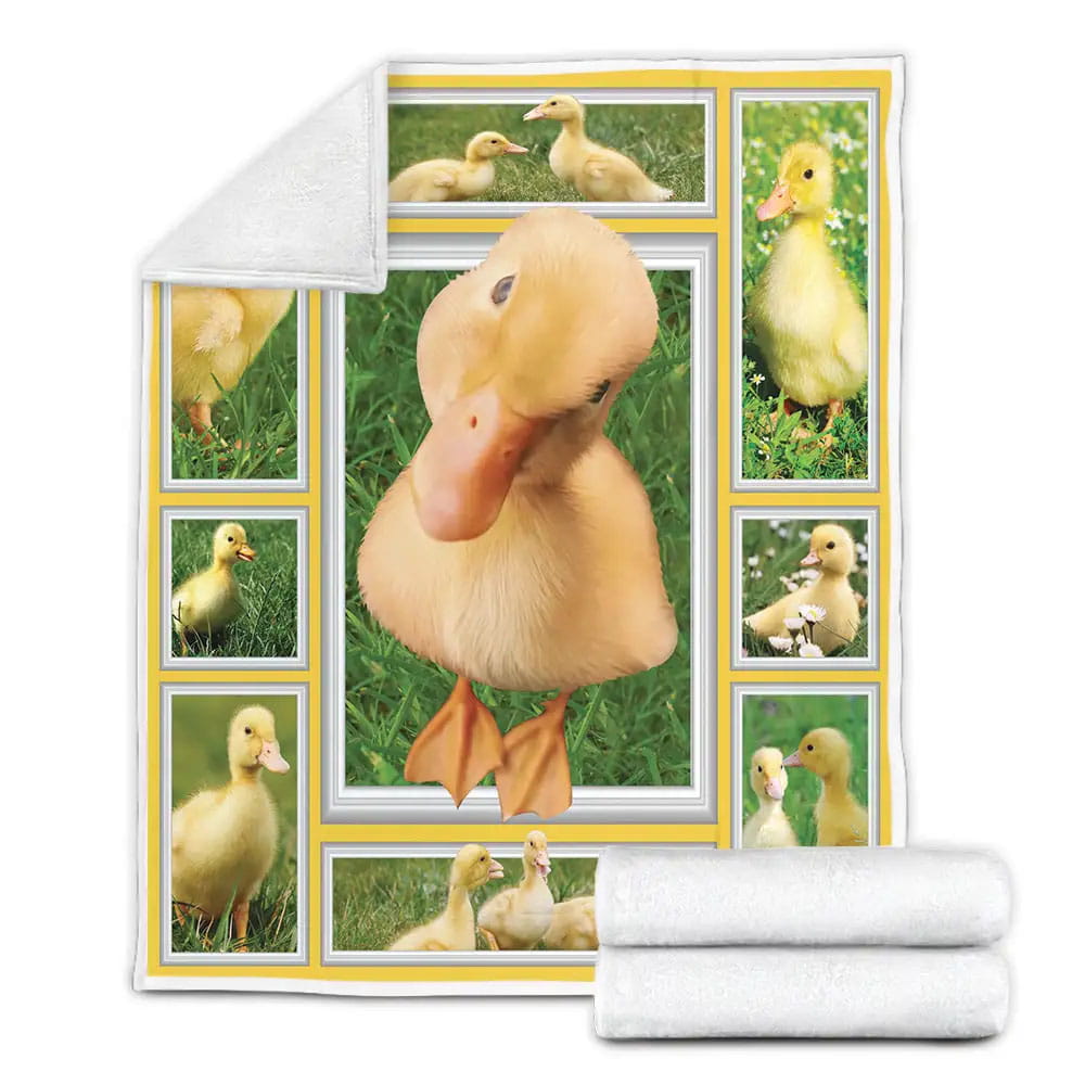 Adorable Baby Duck Perfect Gifts For Duck Lover Gifts Fleece Blanket Gift For Wife Husband Besties