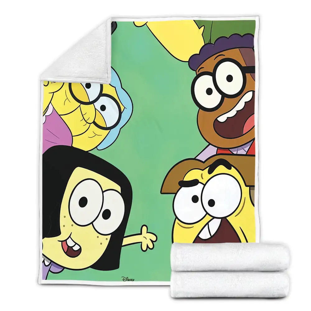 Big City Greens Main Characters Fleece Blanket Gift For Birthday Halloween Christmas Thanksgiving
