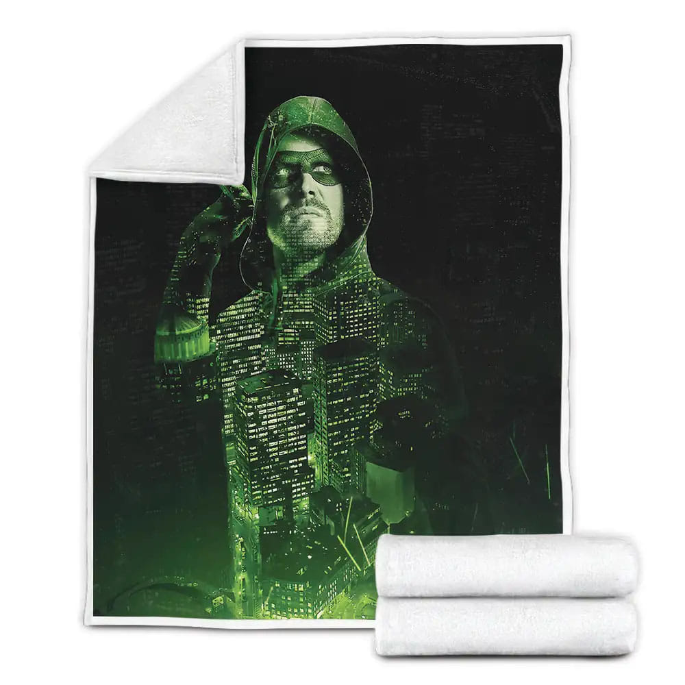 Arrow 2012-2020 Movie Poster Artwork Fleece Blanket Gift For Christmas Thanksgiving Halloween