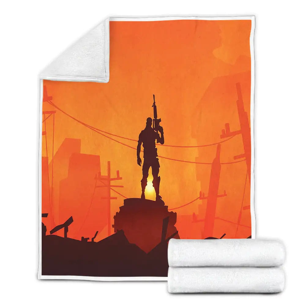 Fortnite Night Theme Digital Oranges 3D Fleece Blanket Gift For Christmas Thanksgiving Halloween