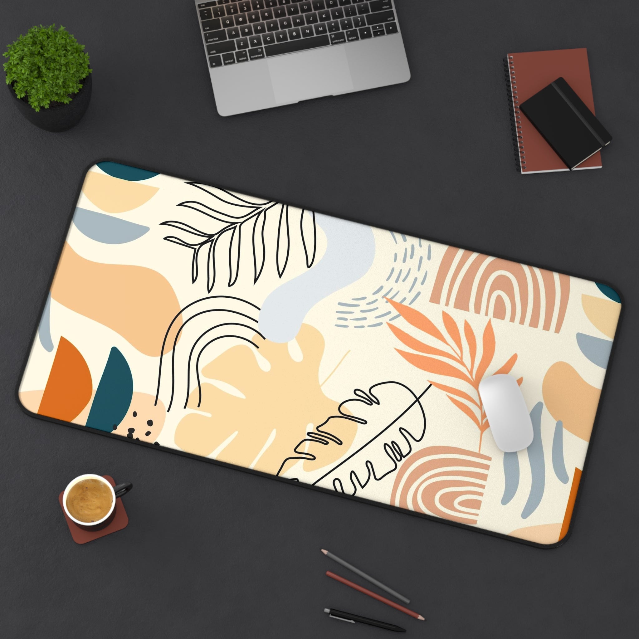 Allleftout Desk Mat Abstract Shapes