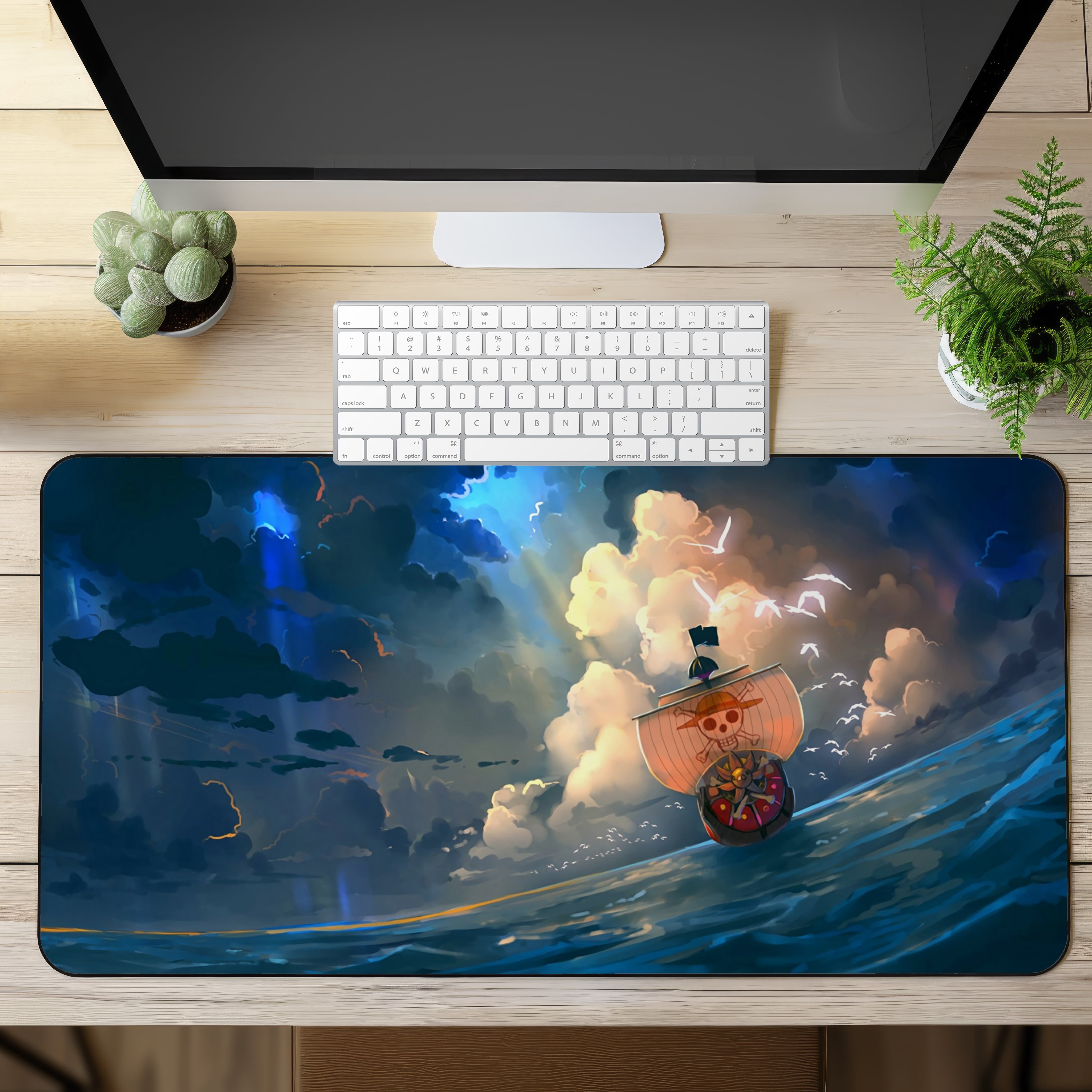 Allleftout One Piece Ship Anime Desk Mat