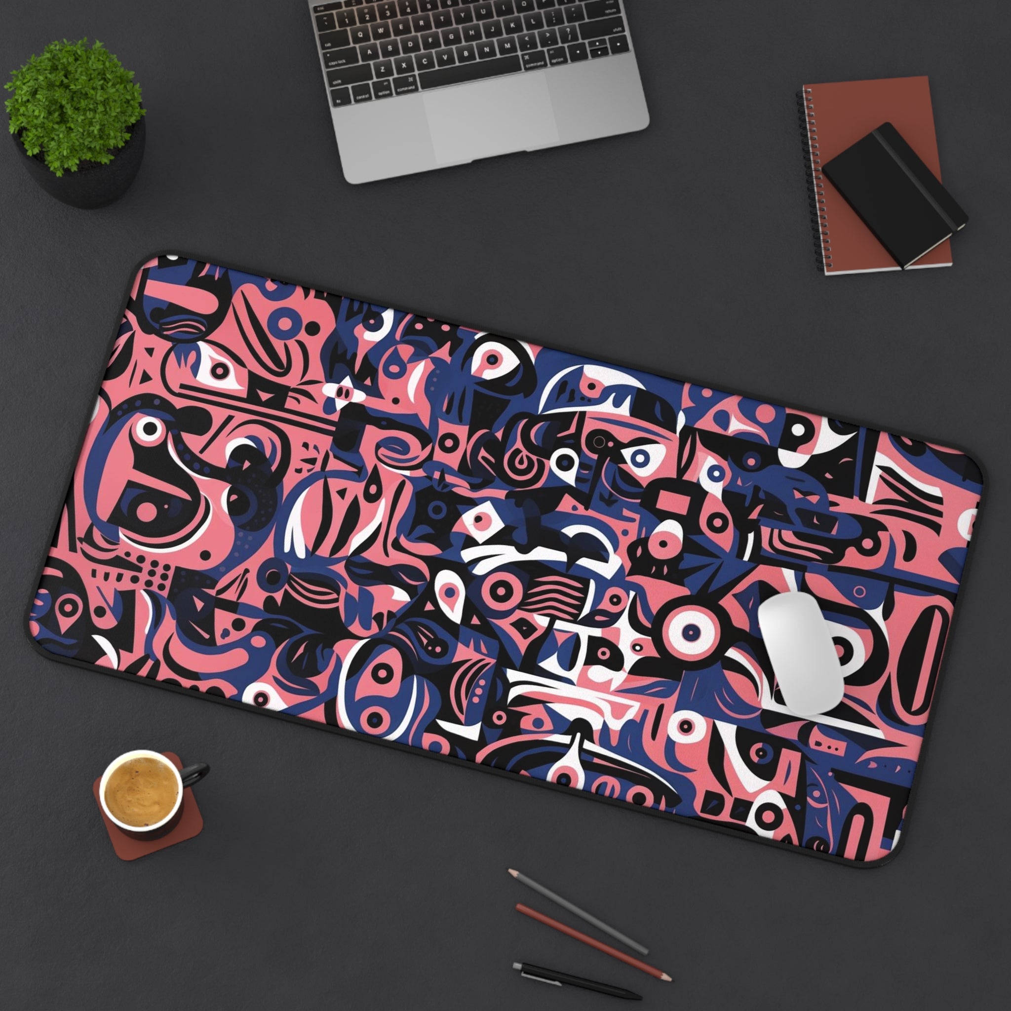 Allleftout Desk Mat Abstract Graffiti