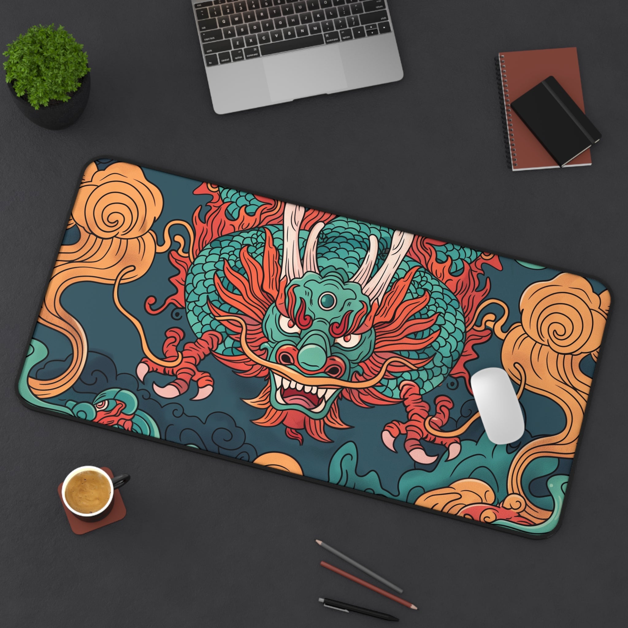 Allleftout Desk Mat Anime Dragon