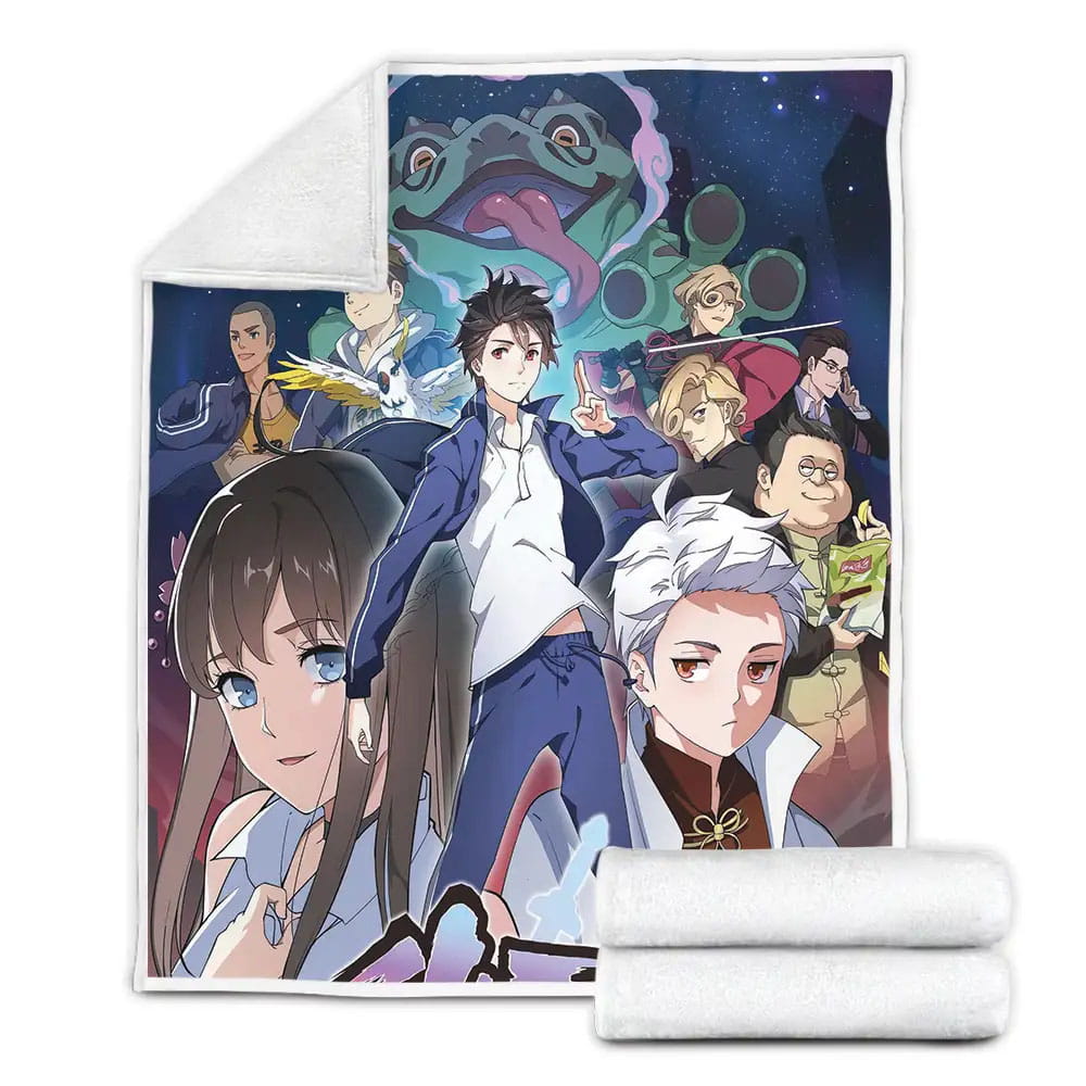 The Daily Life Of The Immortal King All Characters In One Fleece Blanket Gift For Wife Husband Besties
