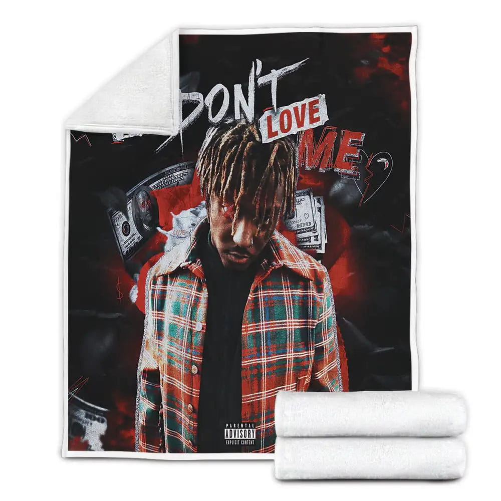 Famous Rapper Juice Wrld 3D Printed Fleece Blanket Gift For Birthday Halloween Christmas Thanksgiving