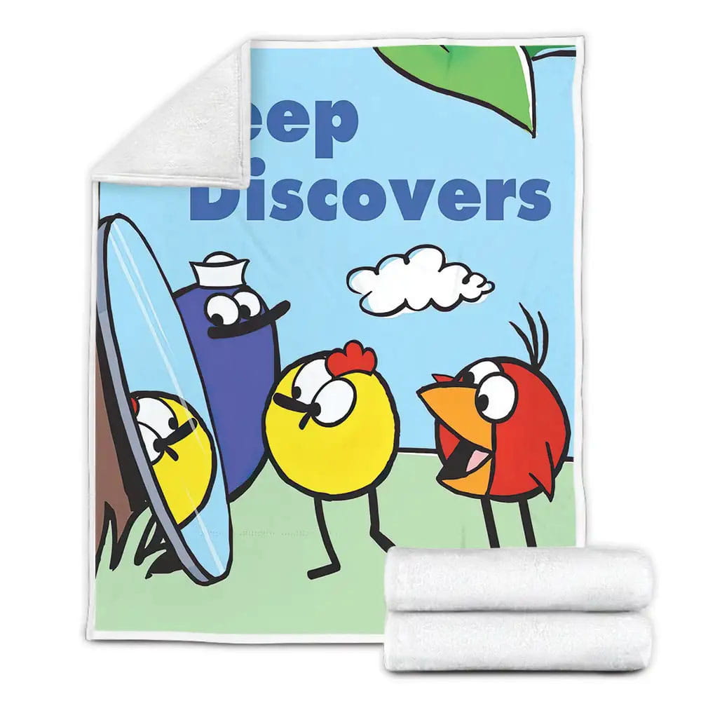 Peep And The Big Wide World Peep Discovers Fleece Blanket Gift For Christmas Thanksgiving Halloween