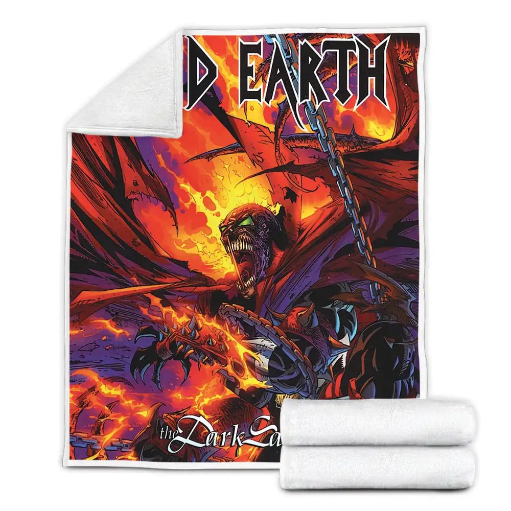 Iced Earth Band Album The Dark Saga Fleece Blanket Gift For Birthday Halloween Christmas Thanksgiving