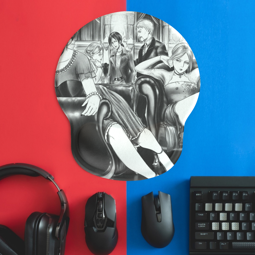 Allleftout Custom Silicone Wrist Rest 3D Mousepad