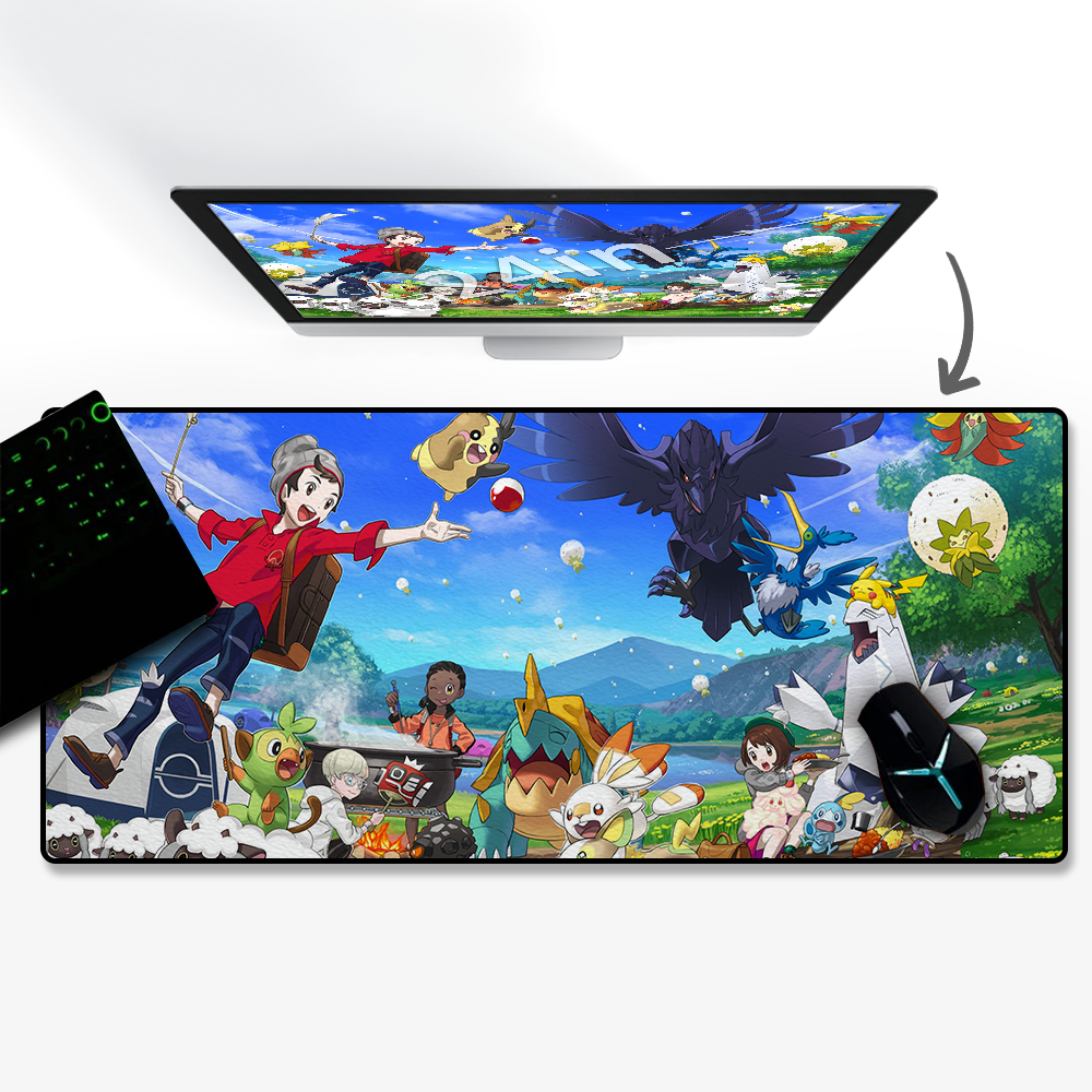 Allleftout Custom Mouse Pads Gaming Mouse Pads Customize Size Mousepad PokMon Anime Mouse Pad Best Mouse Mat