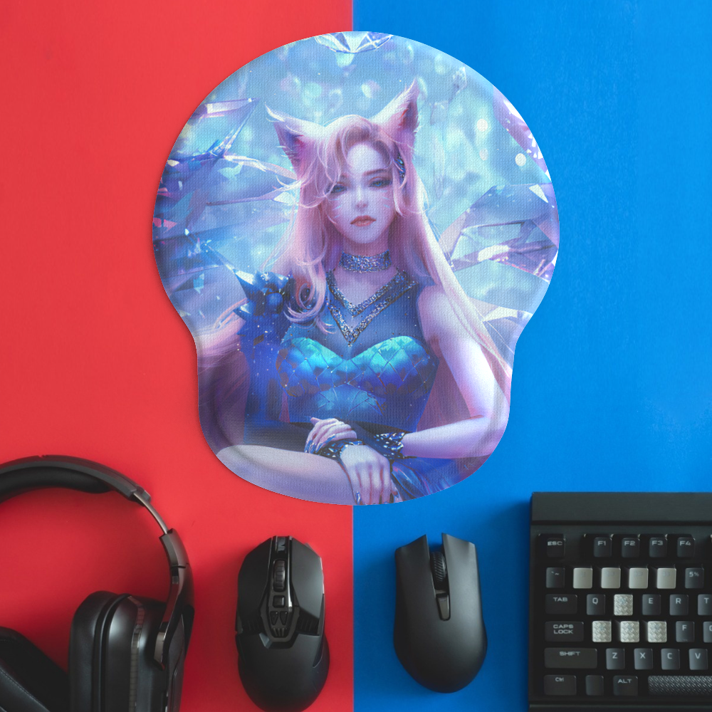 Allleftout Custom Ergonomic Mouse Pad 3D Mousepad With Silicone Wrist Rest