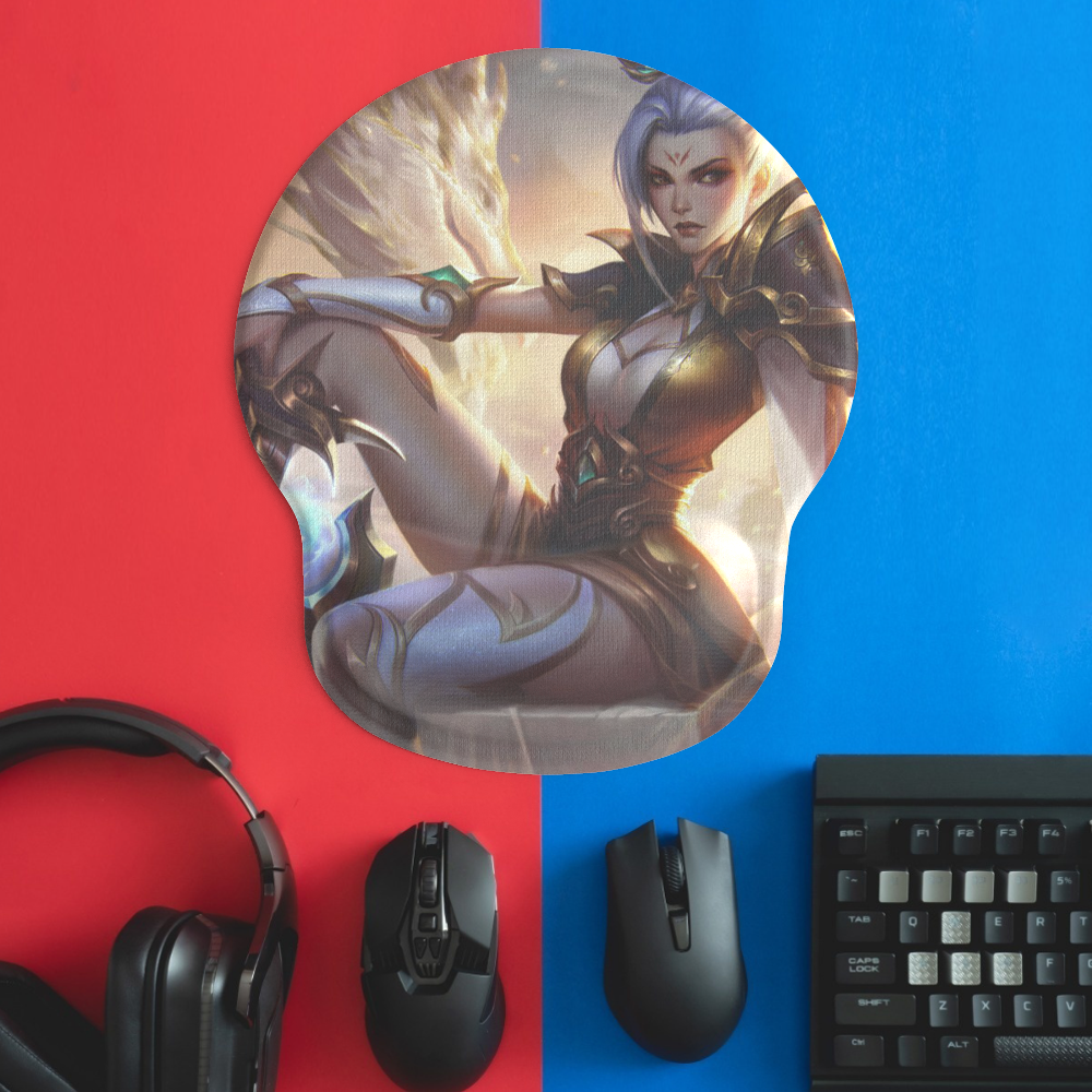 Allleftout Custom Game Mouse Pad 3D Mousepad With Silicone Wrist Rest