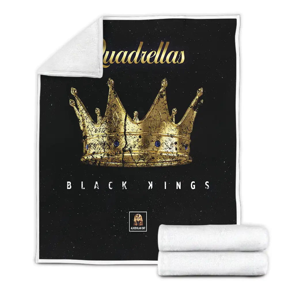 Beautiful Black King Crown Afro Boy Fleece Blanket Gift For Birthday Halloween Christmas Thanksgiving