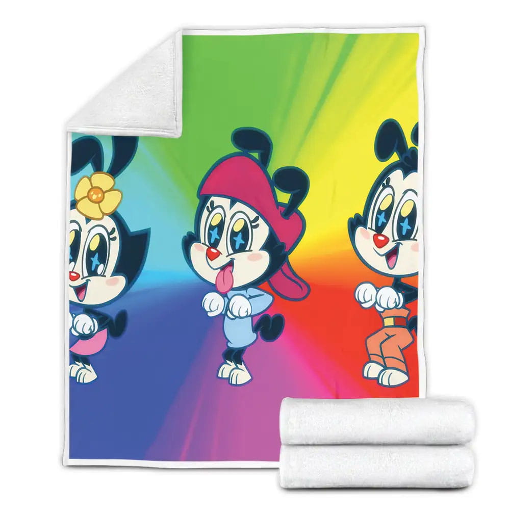 Animaniacs The Warner Siblings Baby Fleece Blanket Gift For Birthday Halloween Christmas Thanksgiving