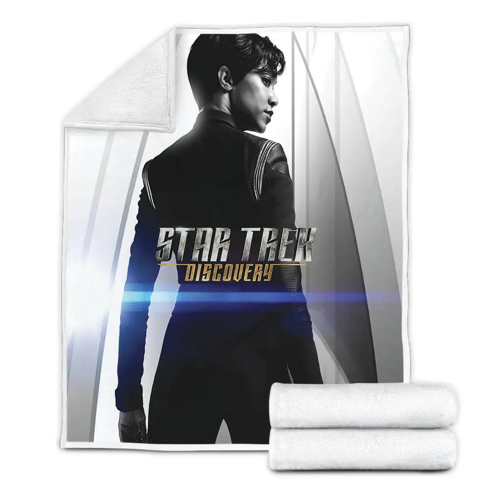 Star Trek Discovery Movie Poster Iii Fleece Blanket Gift For Birthday Halloween Christmas Thanksgiving