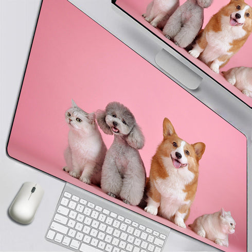 Allleftout Custom Photo Mousepad Lovely Pets 35"X16"