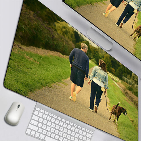 Allleftout Custom Photo Mousepad Warm Family 35"X16"