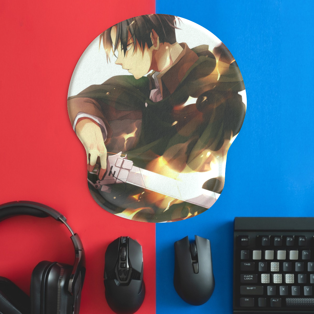 Allleftout Custom Game Mosuepad 3D Mousepad With Silicone Wrist Rest Ergonomic Mouse Pad