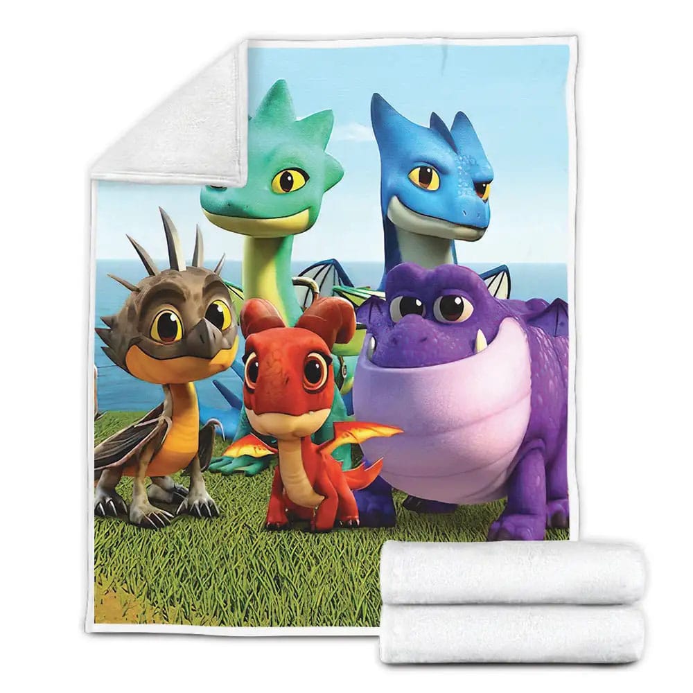 Dragons Rescue Riders The Rescue Riders Crew Fleece Blanket Gift For Christmas Thanksgiving Halloween