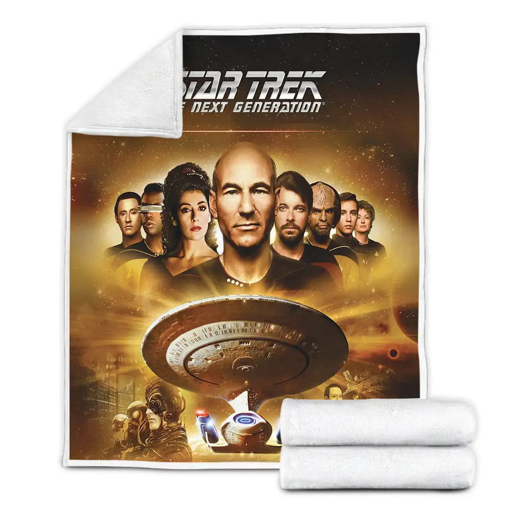 Star Trek The Next Generation Movie A Season Fleece Blanket Gift For Christmas Thanksgiving Halloween