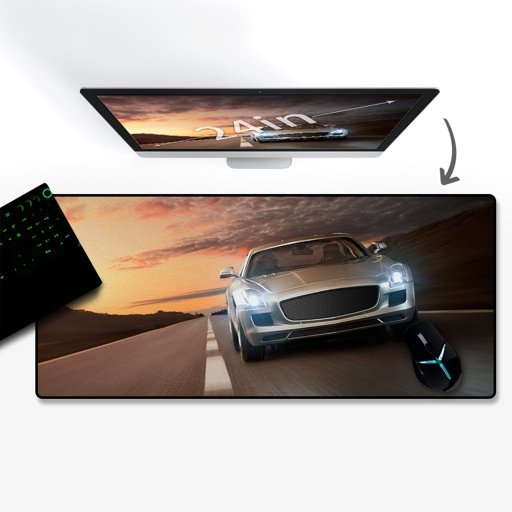 Allleftout Custom Photo Mousepad Car Mousepad 35"X16"