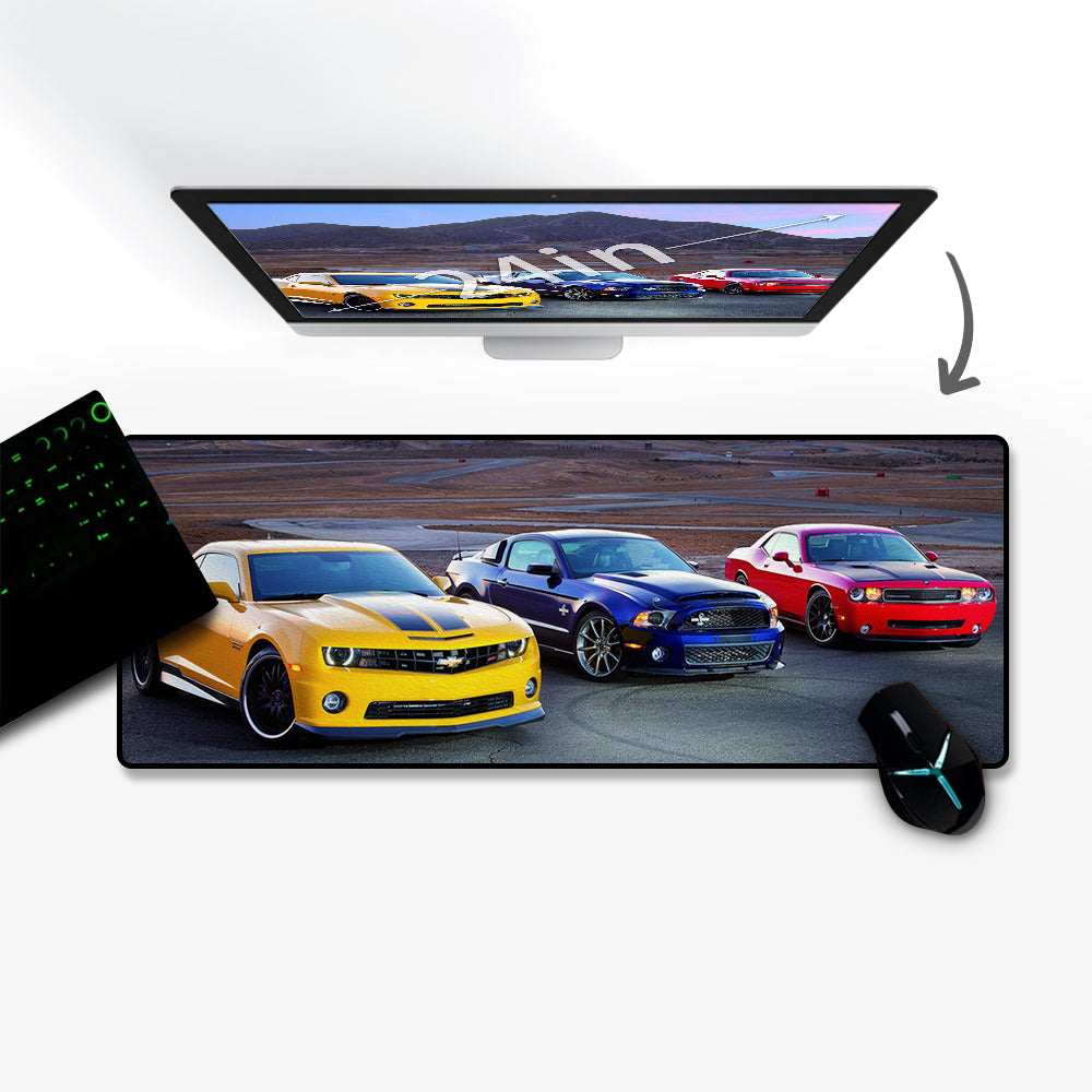 Allleftout Custom Mousepad Fashion Car Photo Mousepad Xl 31"X12"