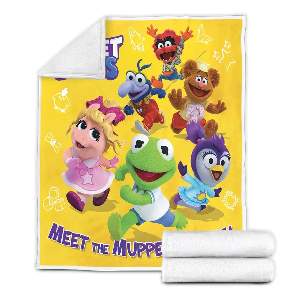 Meet The Muppet Babies Original Poster Fleece Blanket Gift For Birthday Halloween Christmas Thanksgiving