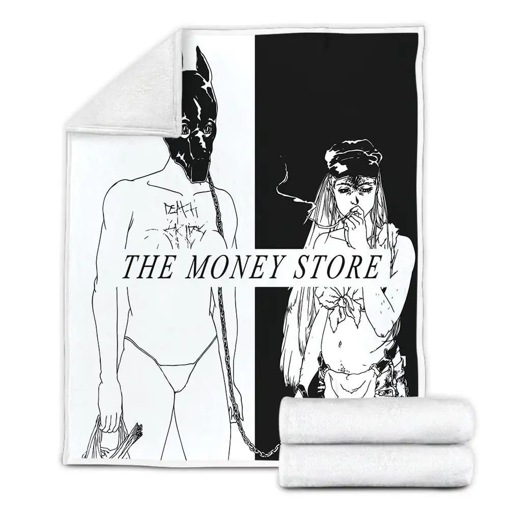Death Grips Music Band The Money Store Fleece Blanket Gift For Birthday Halloween Christmas Thanksgiving