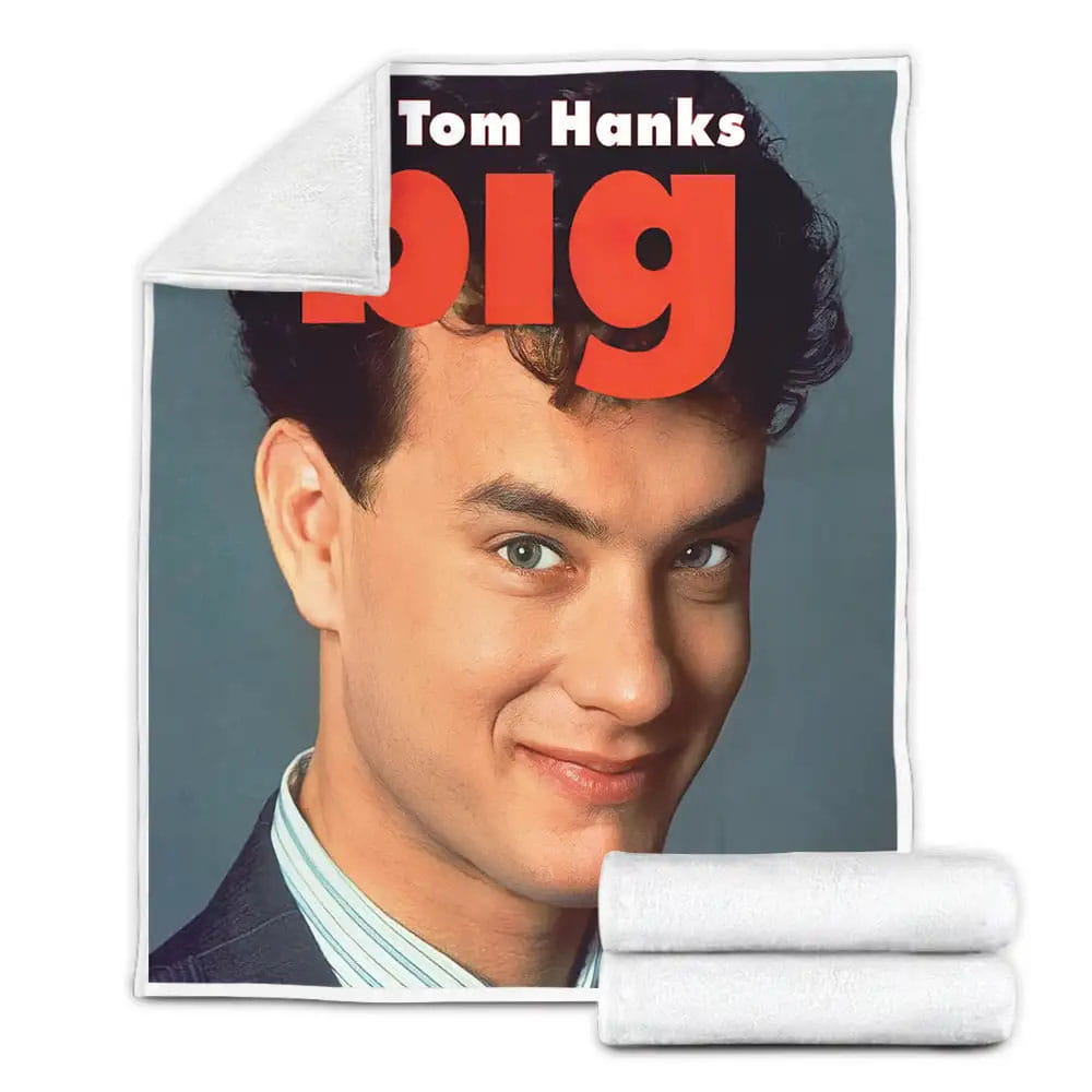 Portrait Photo Of Tom Hanks In Big Film Fleece Blanket Gift For Birthday Halloween Christmas Thanksgiving