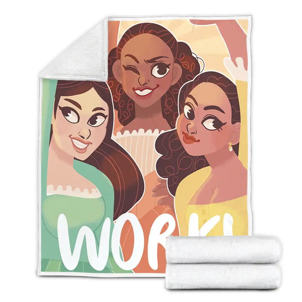 Hamilton The Schuyler Sisters Painting Fleece Blanket Gift For Birthday Halloween Christmas Thanksgiving