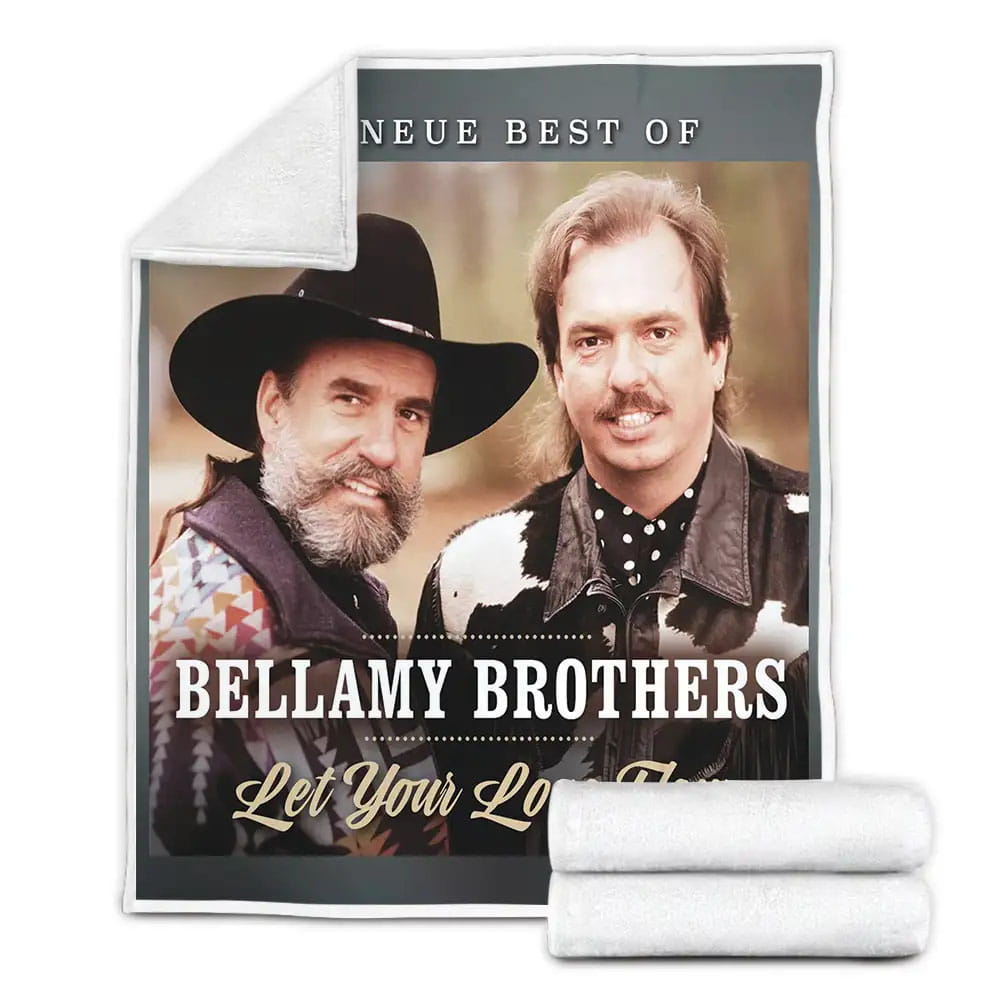 Let Your Love Flow The Bellamy Brothers Fleece Blanket Gift For Birthday Halloween Christmas Thanksgiving